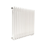Трубчатый радиатор ТЕПЛОФОРТ ТР2057 ТВ, 14 секций, нижнее подключение ½”, белый глянец