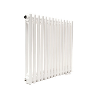 Трубчатый радиатор ТЕПЛОФОРТ ТР2057 ТВ, 14 секций, нижнее подключение ½”, белый глянец