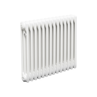 Трубчатый радиатор ТЕПЛОФОРТ ТР3057, 14 секций, боковое подключение 3/4”, белый глянец