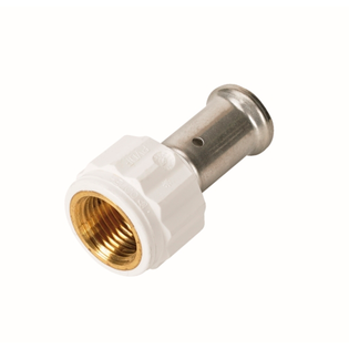 Муфта ВР, ПВДФ пресс (белая), 26x3/4", HENCO