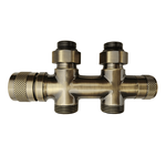 Узел нижнего подключения Primoclima Armature термостатический "Lunar" прямой 1/2"х3/4"Е, Бронза