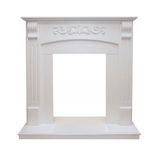 Деревянный портал Dimplex Sorrento угловой 950х940х660 - Белый дуб