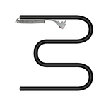 Полотенцесушитель электрический Primoclima Astra М E Black 50*50