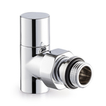 Вентиль SR Rubinetterie угловой серия "Tondera Light", ручной 1/2", цвет хром