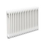 Трубчатый радиатор ТЕПЛОФОРТ ТР3057, 18 секций, боковое подключение 3/4”, белый глянец