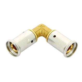 Угольник 90°, латунь пресс, 20x20, HENCO