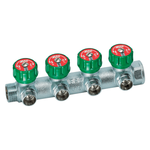 Коллектор FAR регулирующий с 4 отводами 1х3/4"ТР (ВР-НР)