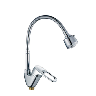 

Смеситель для кухни Formastone HB4304-3 с лейкой (2 режима) и гайкой, хром