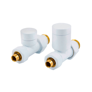 Комплект клапанов Schlosser с ручной регулировкой Форма Прямая, Элегант БелыйGZ 1/2 x GW 1/2