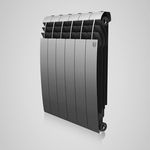 Секционный биметаллический радиатор Royal Thermo BiLiner 350, Silver Satin, количество секций 1