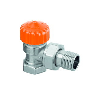 Термостатический клапан Heimeier Eclipse F, DN15(1/2") с автоматич ограничителем расхода, угловой