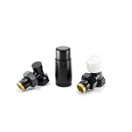 Комплект подключения Schlosser Standard Mini угловой GZ1/2*GW1/2, Ral 9005 matt