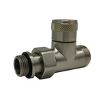 Прямой запорный вентиль SR Rubinetterie Tondera 1/2"х3/4" E, цвет матовый никель