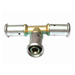 Тройник равнопроходный, латунь пресс, 16x16x16, HENCO