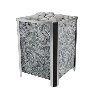 Электрическая печь VVD Премьера М в камне 18 кВт, серпентинит «Бархат»