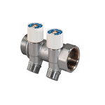 Коллектор UPONOR UNI-C SH 1" с вентилями НР/ВР 3х1/2"НР Ц/Ц38мм