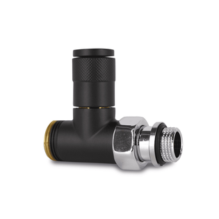 Прямой вентиль SR Rubinetterie Tondera, ручная регулировка 1/2"х3/4" E, цвет черный