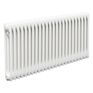 Трубчатый радиатор ТЕПЛОФОРТ ТР3057, 24 секции, боковое подключение 3/4”, белый глянец