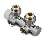 Узел нижнего подключения Primoclima Armature термостатический угловой 1/2"х3/4", хром (правый)