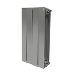 Секционный биметаллический радиатор Royal Thermo PianoForte 500, Silver Satin, количество секций 4