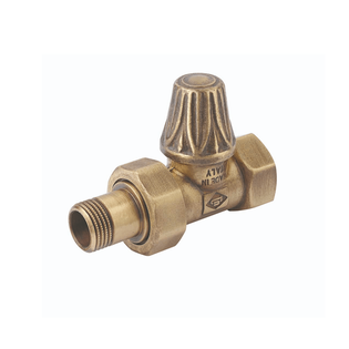 

Вентиль Carlo Poletti Artistic 1/2" BR нижний c американкой, прямой, бронза