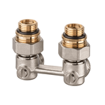 Клапан для нижнего подключения Heimeier Vekotrim угловой, для двухтрубной системы, Rp 1/2"