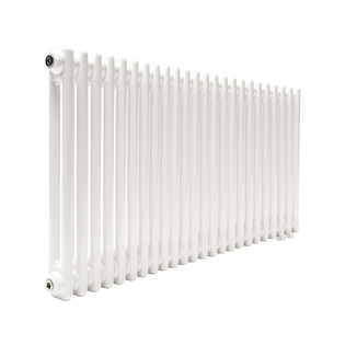 Трубчатый радиатор ТЕПЛОФОРТ ТР2057 ТВ, 24 секции, нижнее подключение ½”, белый глянец