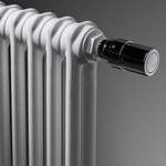 Cтальной трубчатый радиатор Vasco Ritmo 2180V, 6 секций, с вентилем, RAL 9016