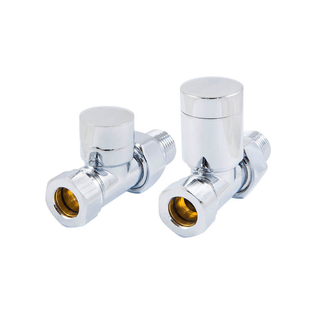 Комплект клапанов Schlosser с ручной регулировкой Форма Прямая, Элегант ХромGZ 1/2 x GW 1/2