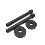 Комплект трубок SR Rubinetterie 15х1,0 с наружной резьбой 1/2х15 и отражателями, цвет черный