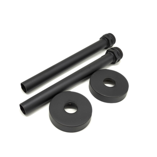 Комплект трубок SR Rubinetterie 15х1,0 с наружной резьбой 1/2х15 и отражателями, цвет черный