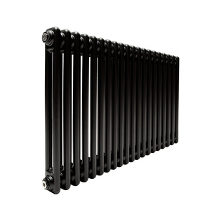 Трубчатый радиатор ТЕПЛОФОРТ ТР2057, 20 секций, боковое подключение 3/4”, черный мат