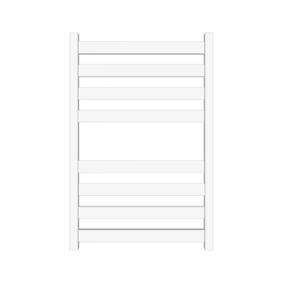 Полотенцесушитель водяной Primoclima Nox 50 Water White 80*50 4_4