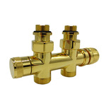 Узел нижнего подключения SR Rubinetterie прямой 1/2"х3/4"Е Золото