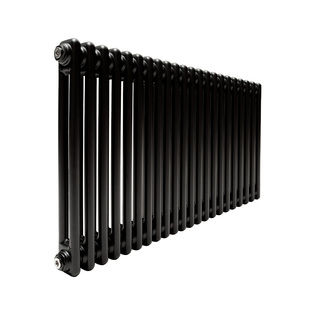 Трубчатый радиатор ТЕПЛОФОРТ ТР2057, 22 секции, боковое подключение 3/4”, черный мат