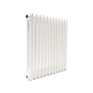Трубчатый радиатор ТЕПЛОФОРТ ТР2057, 12 секций, боковое подключение 3/4”, белый глянец