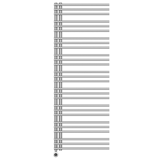 Полотенцесушитель электрический Primoclima BRUSH 1600*600, 27 трубок 900W, хром