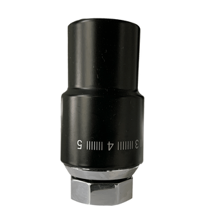 Термостатическая головка SR Rubinetterie "Ретро" М30х1,5 цвет черный матовый