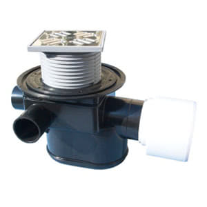 

Трап HL для внутренних помещений с механической задвижкой для предотвращения затопления помещения при возникновении подпора в наружной сети, с решеткой в подрамнике HL70