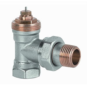 

Клапан радиаторный угловой Siemens, 2-ходовой седельный, DIN, 2-х трубная система, PN10, DN15, KV 0.10..0.89, VEN115