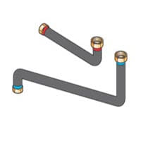 

Соединительные трубопроводы De Dietrich ЕА101 «котел — гидравлический модуль» для подключения справа или слева, 89997061