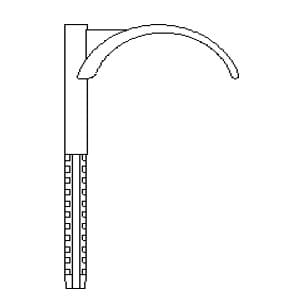 

Дюбель"Maxi" одинарный для трубы Oventrop "Copipe" пластмасса, Арт. 1509093