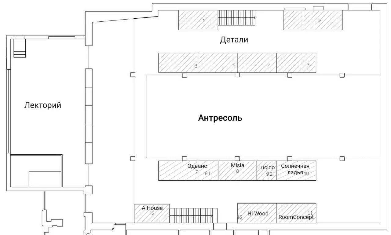 План размещения стендов