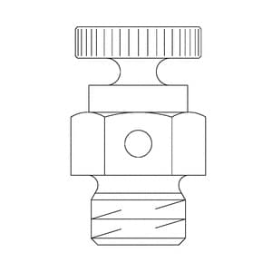 

Кран для спуска воздуха латунный Oventrop 1/4", артикул 1109002