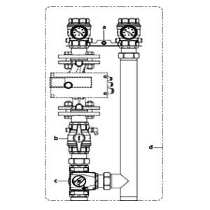 

Система подключения котла Oventrop "Regumat M3-220" Ду 40 без насоса, с универсальной изоляцией, Арт. 1358340